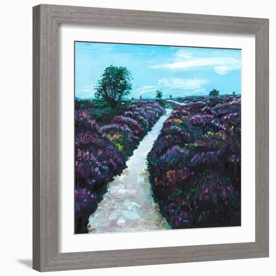 Heathland Heather, 2009, (oil on canvas)-Helen White-Framed Giclee Print