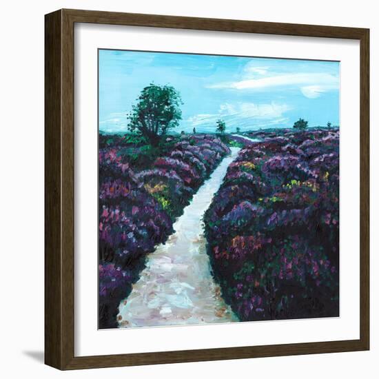 Heathland Heather, 2009, (oil on canvas)-Helen White-Framed Giclee Print