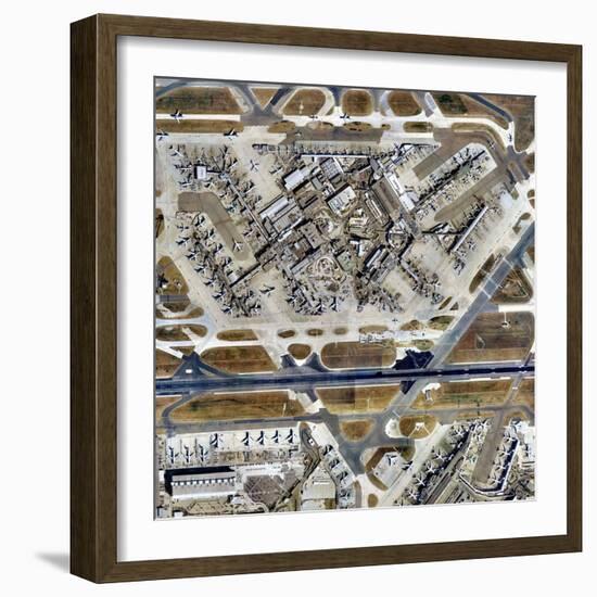 Heathrow Airport, UK, Aerial Image-Getmapping Plc-Framed Premium Photographic Print