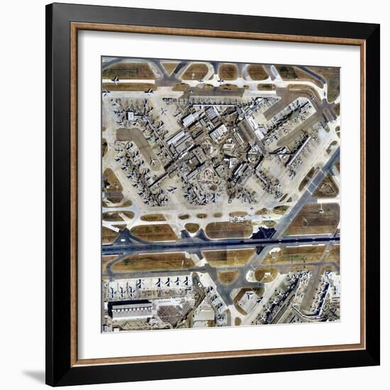 Heathrow Airport, UK, Aerial Image-Getmapping Plc-Framed Premium Photographic Print