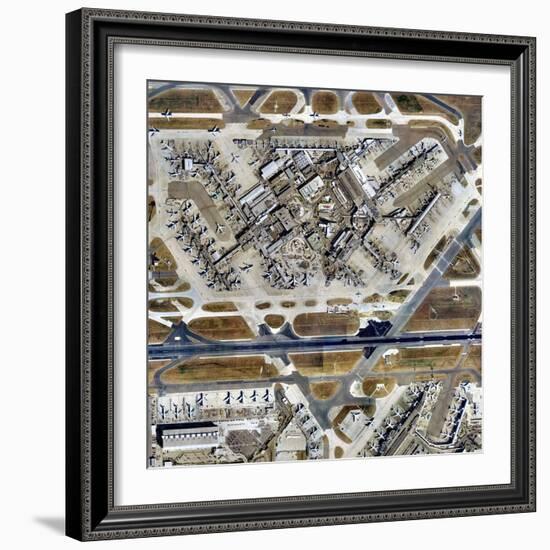 Heathrow Airport, UK, Aerial Image-Getmapping Plc-Framed Premium Photographic Print