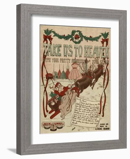 Heaven by Sleigh 1916-W David-Framed Art Print