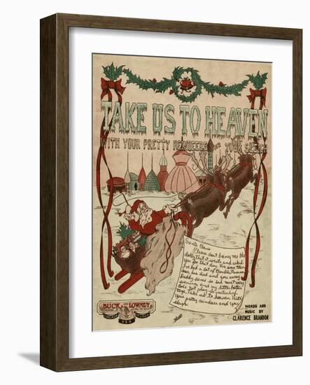 Heaven by Sleigh 1916-W David-Framed Art Print