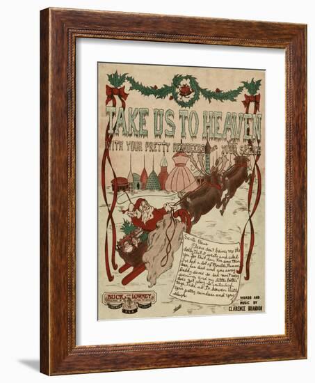 Heaven by Sleigh 1916-W David-Framed Art Print