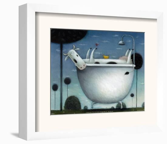 Heaven is a Hot Bath-Rob Scotton-Framed Art Print