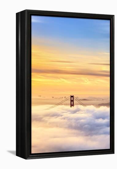 Heaven the Blue Sky Golden Gate Ethereal Madness Fog & Life San Francisco-Vincent James-Framed Premier Image Canvas