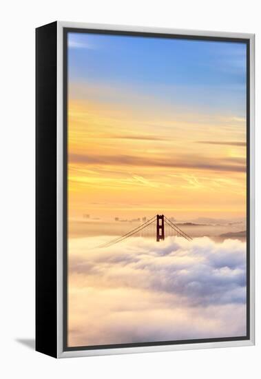 Heaven the Blue Sky Golden Gate Ethereal Madness Fog & Life San Francisco-Vincent James-Framed Premier Image Canvas