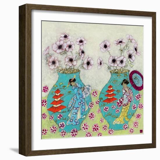 Heavenly Anemones-Emma Forrester-Framed Giclee Print