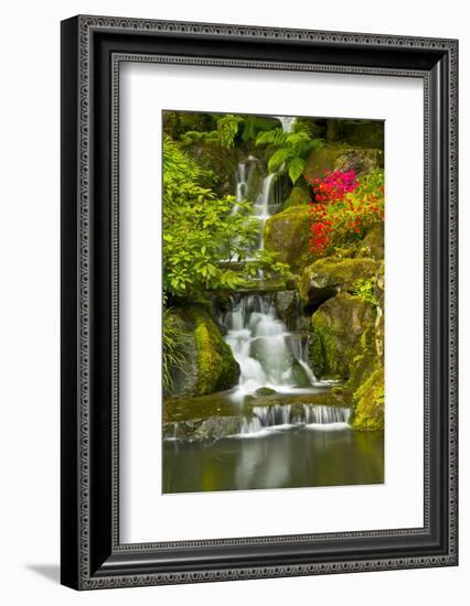 Heavenly Falls, Portland Japanese Garden, Oregon, Usa-Michel Hersen-Framed Photographic Print