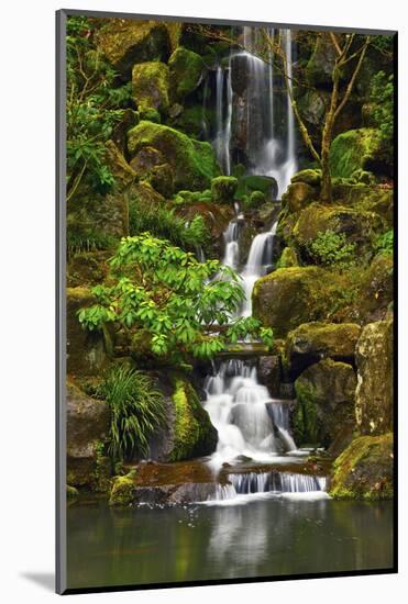 Heavenly Falls, Portland Japanese Garden, Portland, Oregon, Usa-Michel Hersen-Mounted Photographic Print