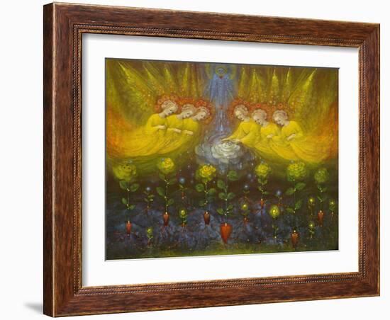 Heavenly Garden, 2020 (oil on Belgian linen)-Annael Anelia Pavlova-Framed Giclee Print