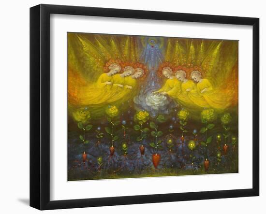 Heavenly Garden, 2020 (oil on Belgian linen)-Annael Anelia Pavlova-Framed Giclee Print