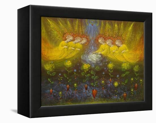 Heavenly Garden, 2020 (oil on Belgian linen)-Annael Anelia Pavlova-Framed Premier Image Canvas