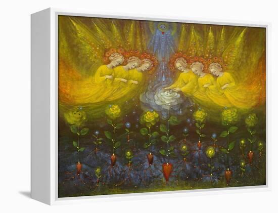 Heavenly Garden, 2020 (oil on Belgian linen)-Annael Anelia Pavlova-Framed Premier Image Canvas