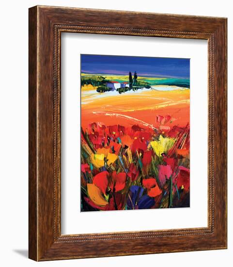 Heavenly Harmony-Maya Green-Framed Art Print