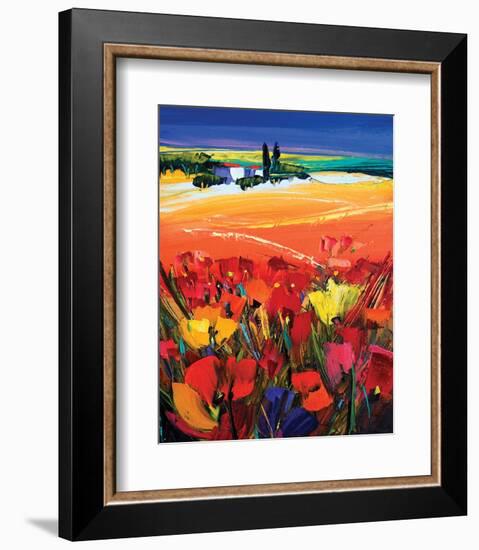 Heavenly Harmony-Maya Green-Framed Art Print