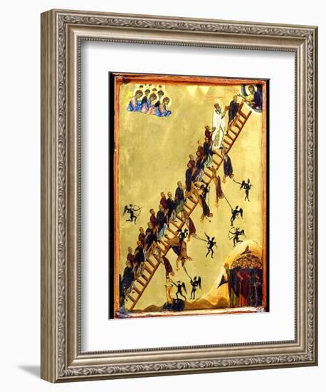 Heavenly Ladder of Saint John Climacus, 12th century-null-Framed Giclee Print
