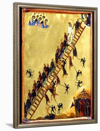 Heavenly Ladder of Saint John Climacus, 12th century-null-Framed Giclee Print