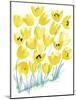 Heavenly Lemon Tulips-Cheryl Bartley-Mounted Giclee Print