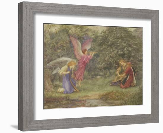 Heavenly Music (W/C on Paper)-Thomas Matthews Rooke-Framed Giclee Print