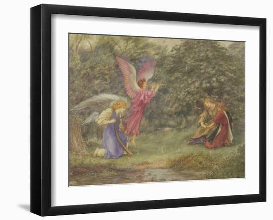 Heavenly Music (W/C on Paper)-Thomas Matthews Rooke-Framed Giclee Print