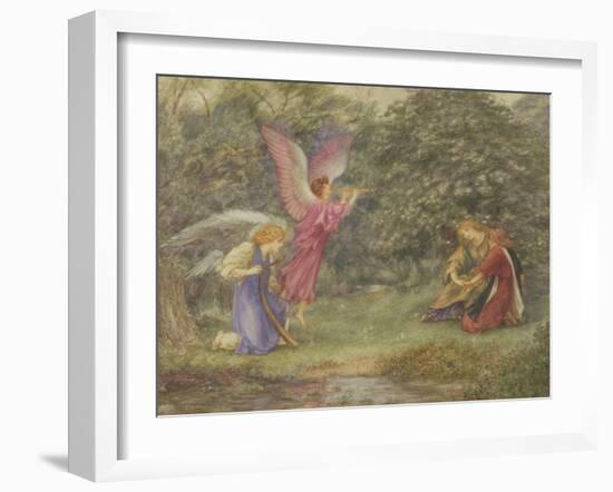 Heavenly Music (W/C on Paper)-Thomas Matthews Rooke-Framed Giclee Print