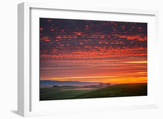 Heavenly Sunrise Burn, Northern California-null-Framed Photographic Print