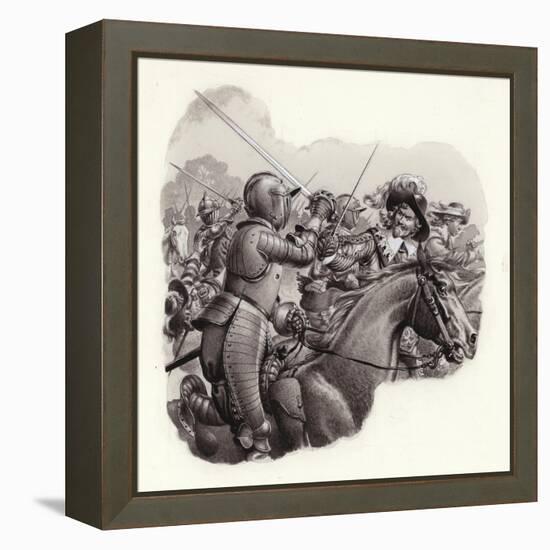 Heavily Armoured Cavalry of the 17th Century-Pat Nicolle-Framed Premier Image Canvas