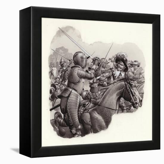 Heavily Armoured Cavalry of the 17th Century-Pat Nicolle-Framed Premier Image Canvas