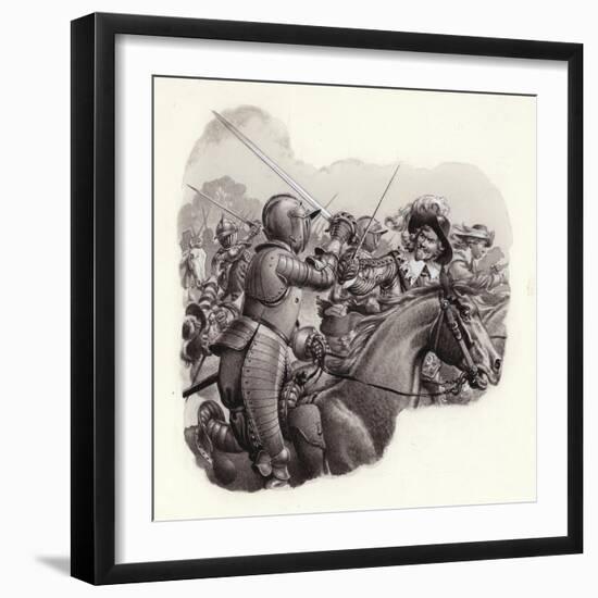 Heavily Armoured Cavalry of the 17th Century-Pat Nicolle-Framed Giclee Print