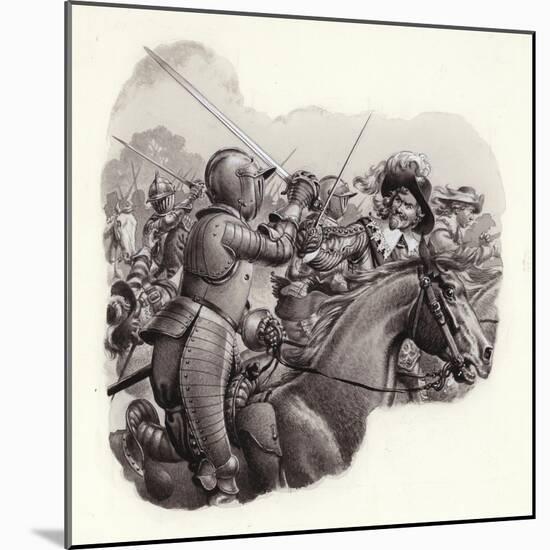 Heavily Armoured Cavalry of the 17th Century-Pat Nicolle-Mounted Giclee Print