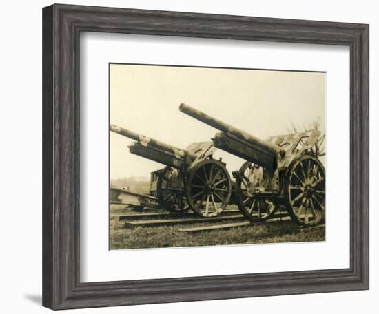 Heavy artillery, c1914-c1918-Unknown-Framed Photographic Print