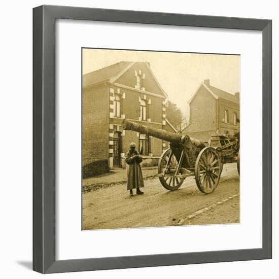 Heavy artillery, c1914-c1918-Unknown-Framed Photographic Print