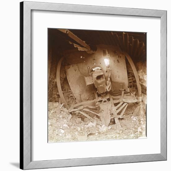 Heavy artillery, Somme, northern France, 1916-Unknown-Framed Photographic Print