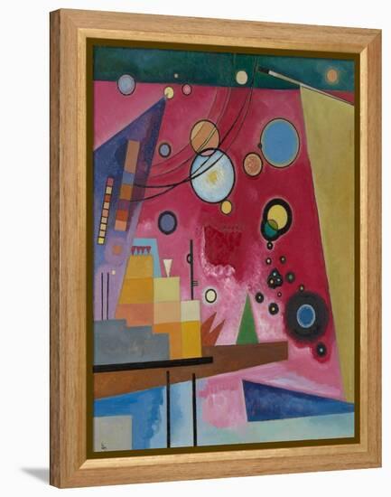 Heavy Red, 1924 (Oil on Cardboard)-Wassily Kandinsky-Framed Premier Image Canvas