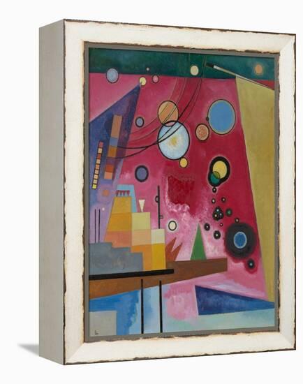 Heavy Red, 1924 (Oil on Cardboard)-Wassily Kandinsky-Framed Premier Image Canvas