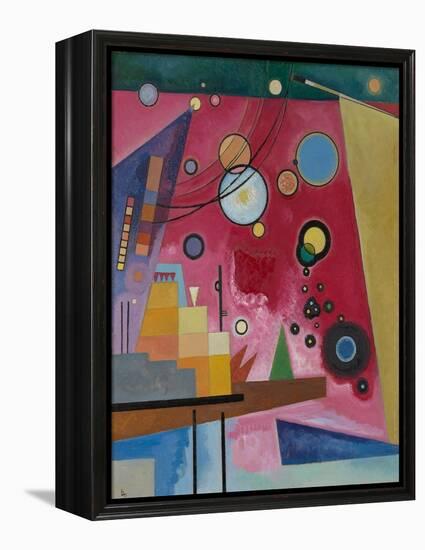 Heavy Red, 1924 (Oil on Cardboard)-Wassily Kandinsky-Framed Premier Image Canvas