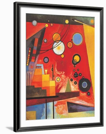 Heavy Red-Wassily Kandinsky-Framed Art Print