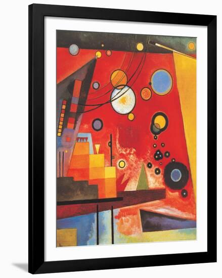 Heavy Red-Wassily Kandinsky-Framed Art Print