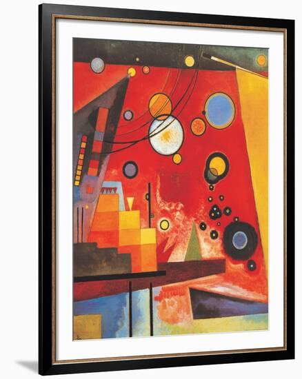 Heavy Red-Wassily Kandinsky-Framed Art Print