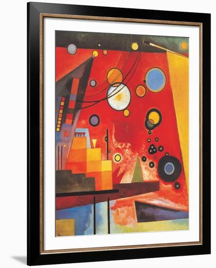 Heavy Red-Wassily Kandinsky-Framed Art Print