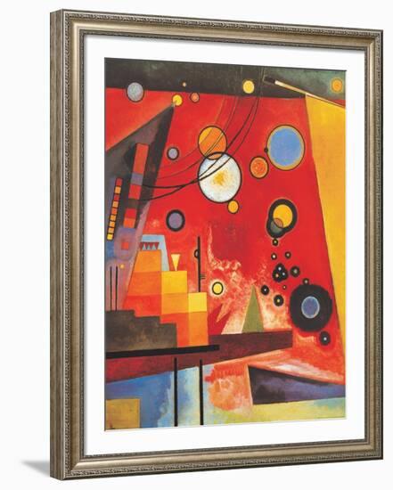 Heavy Red-Wassily Kandinsky-Framed Art Print