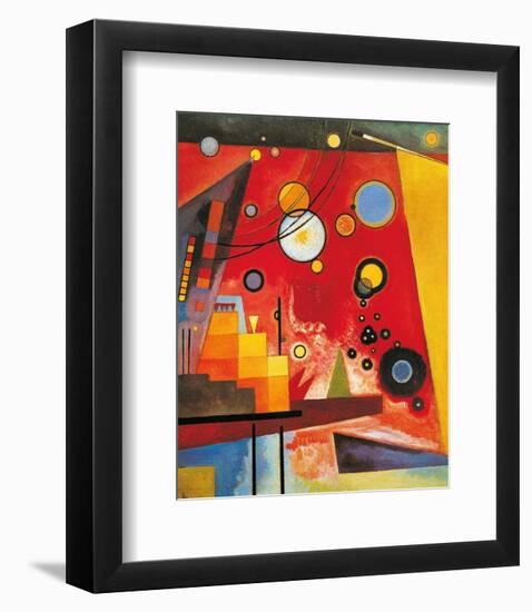 Heavy Red-Wassily Kandinsky-Framed Art Print