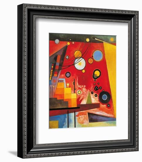 Heavy Red-Wassily Kandinsky-Framed Art Print