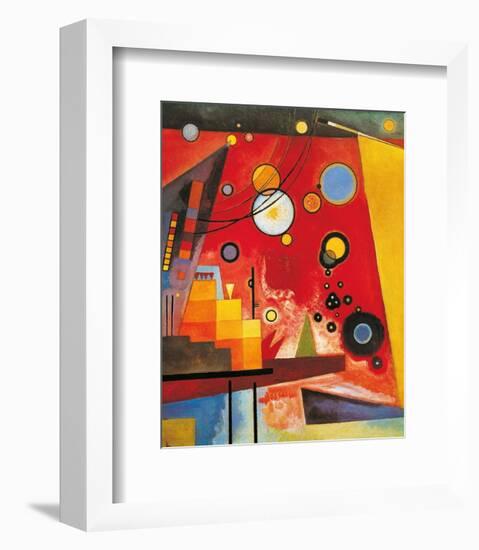 Heavy Red-Wassily Kandinsky-Framed Art Print