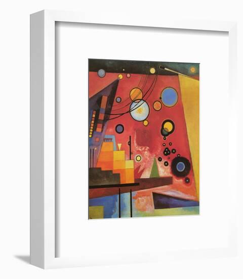 Heavy Red-Wassily Kandinsky-Framed Premium Giclee Print