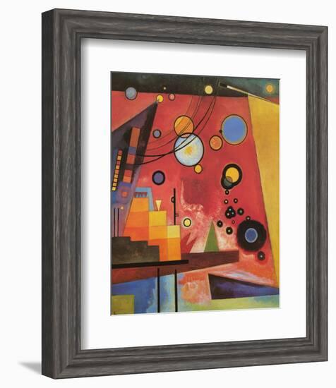 Heavy Red-Wassily Kandinsky-Framed Premium Giclee Print