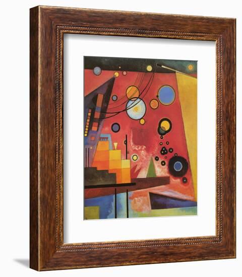 Heavy Red-Wassily Kandinsky-Framed Premium Giclee Print