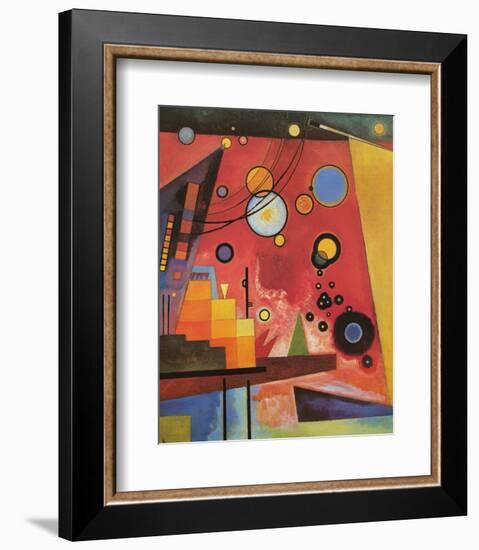 Heavy Red-Wassily Kandinsky-Framed Premium Giclee Print