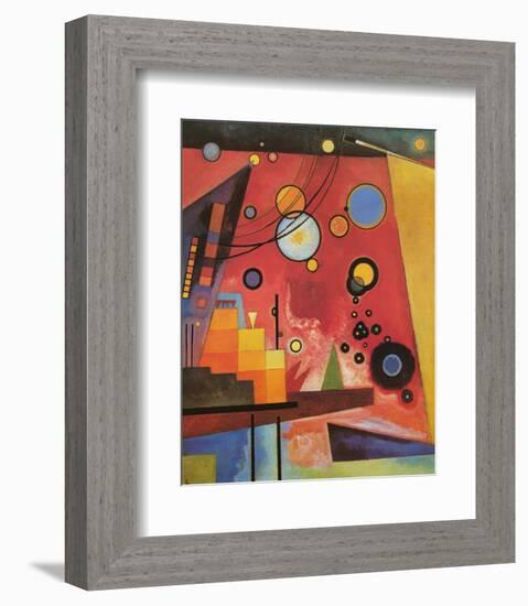 Heavy Red-Wassily Kandinsky-Framed Premium Giclee Print